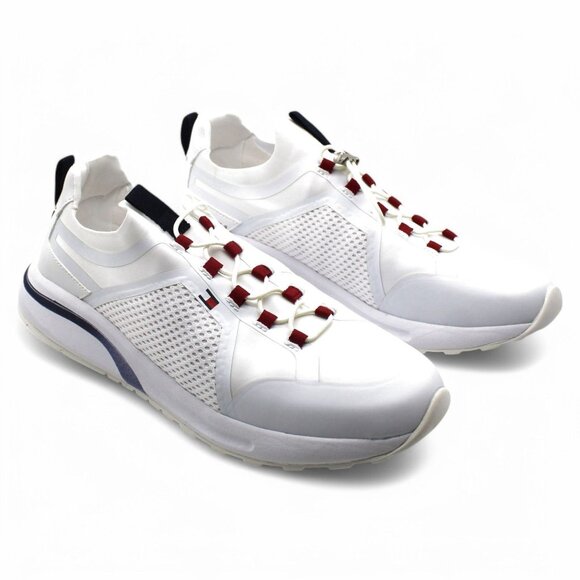 Tommy Hilfiger Womens Nheo Sneaker 10 White - Picture 1 of 8